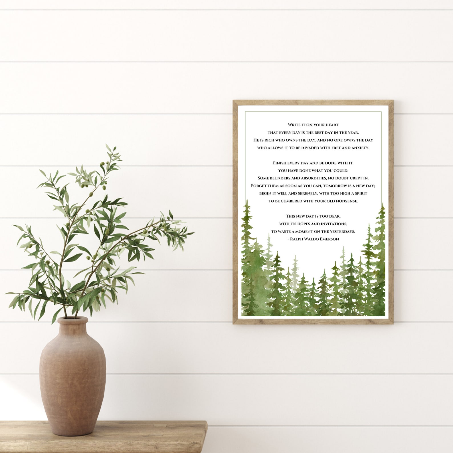 Ralph Waldo Emerson Quote Write It on Your Heart | Digital Download ...