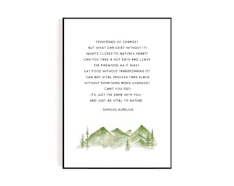 Marcus Aurelius Quote Print – Stoic Philosophy Wall Art (Digital Download)