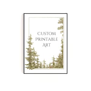 Póster personalizado con temática de otoño y otoño con bordes de acuarela y cita personalizada