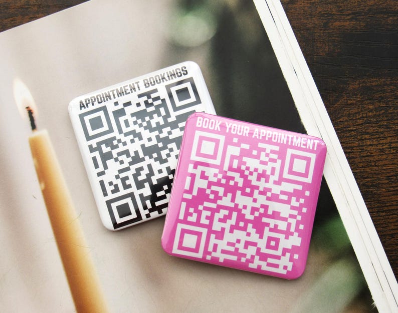 Book Appointment QR Code Magnets Custom QR Code Sign, Business QR Code ...