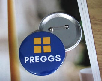 Pregnant badge Preggs Badge pin mom to be gift Preggs pregnancy announcement badge Baby Shower Gift, Funny Gift badge gift for pregnant wife
