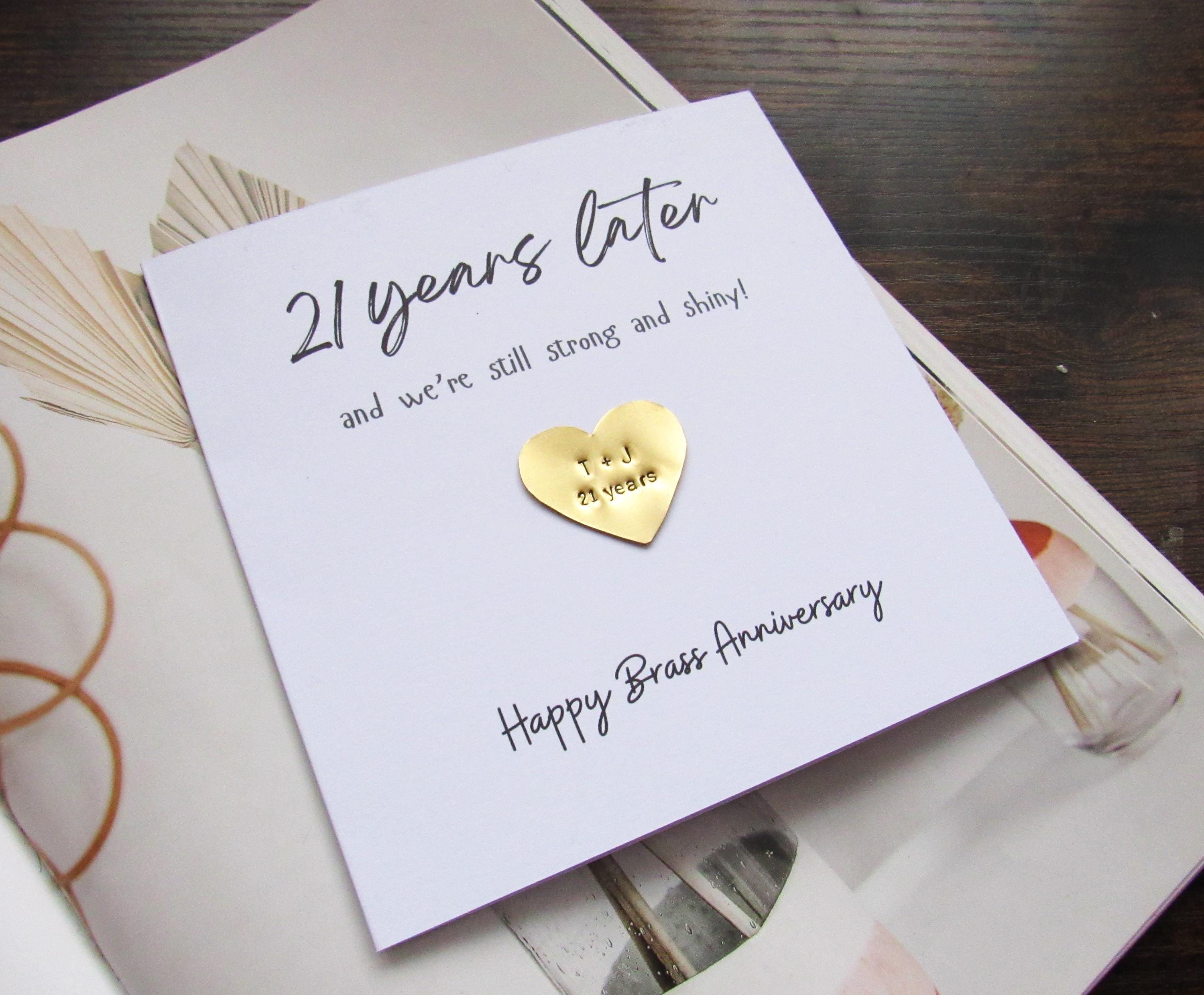 21 Anniversary Card UK