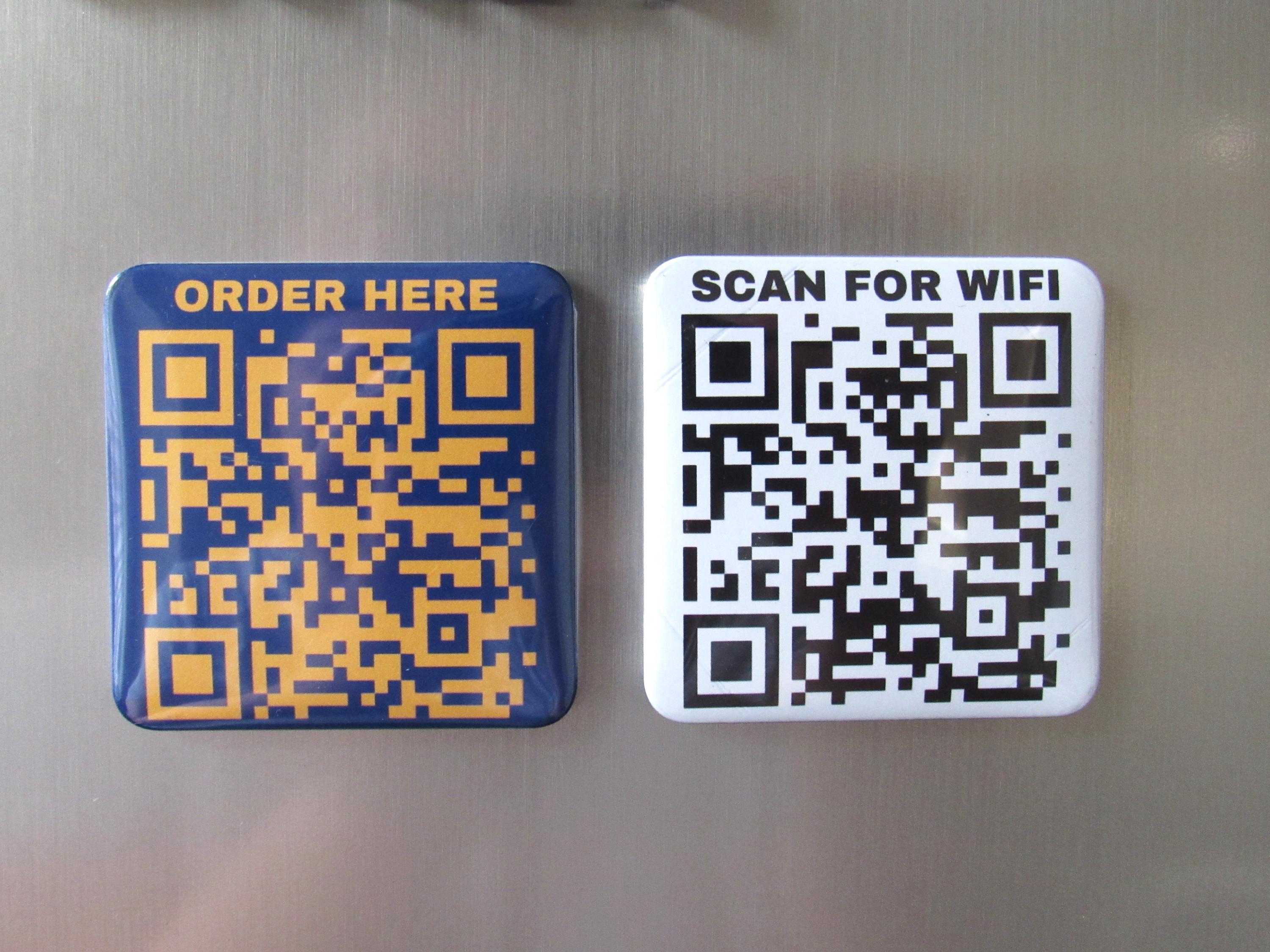 Custom QR Code Magnets Scan for Wifi Sign, Business QR Code for ...