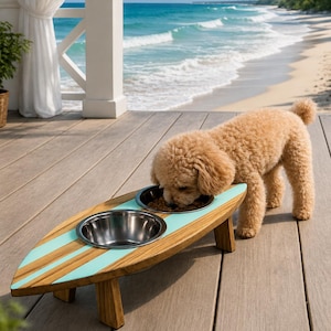 Surfboard Dog Feeder - Etsy
