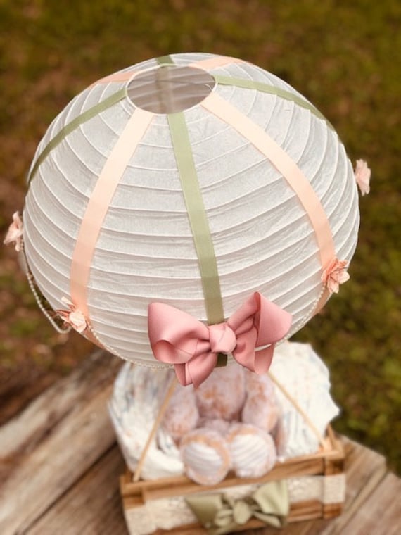 Soft Shell Monkey Hot Air Balloon Diaper Cake, Baby Shower Gift
