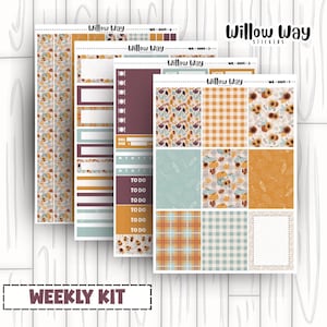 Weekly Planner Sticker Kit | Weekly Planner Stickers | Weekly Stickers | Weekly Planner Kit | KIT - 0004