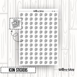 Sticker Sheet Sticker Sheet | Symbol-Aufkleber | Ikonen-Stickerbogen | Symbol-Sticker