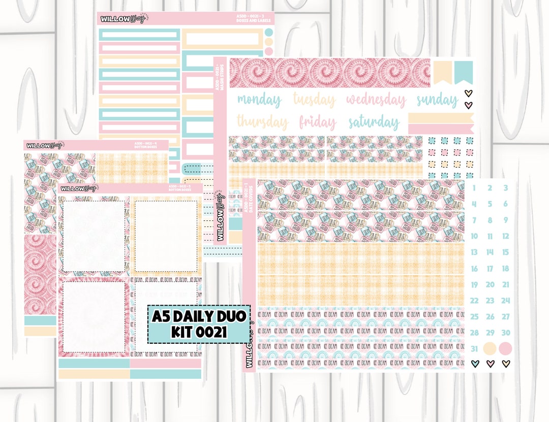 A5 Daily Duo Planner Kit KIT 0021 A5 Planner Erin Condren - Etsy