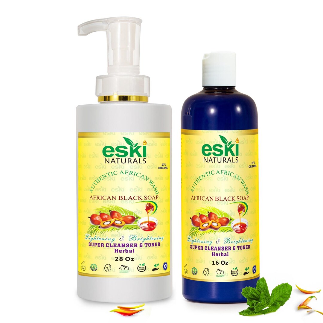 Eskinaturals African Black Soap Body Wash 97% Organic - Etsy