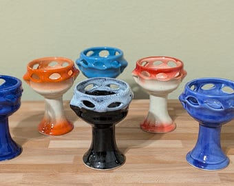Medium Colorful Copaleras Popoxcomitl Sahumerio Smudge Cup