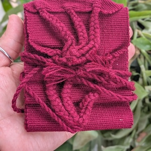 Mexican Cotton Protection Belt for Ceremony Cherry Guindo