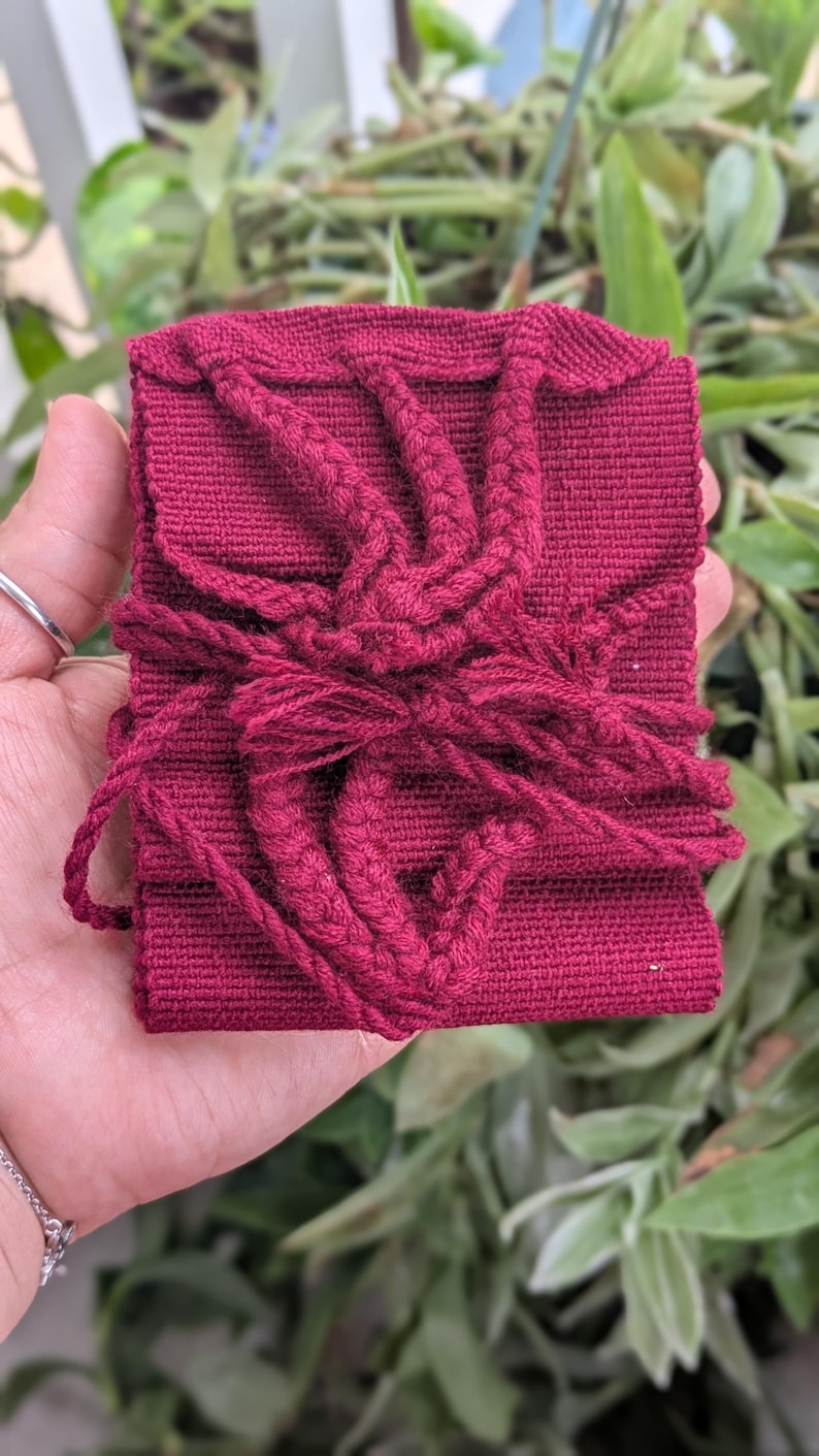 Mexican Cotton Protection Belt for Ceremony Cherry Guindo
