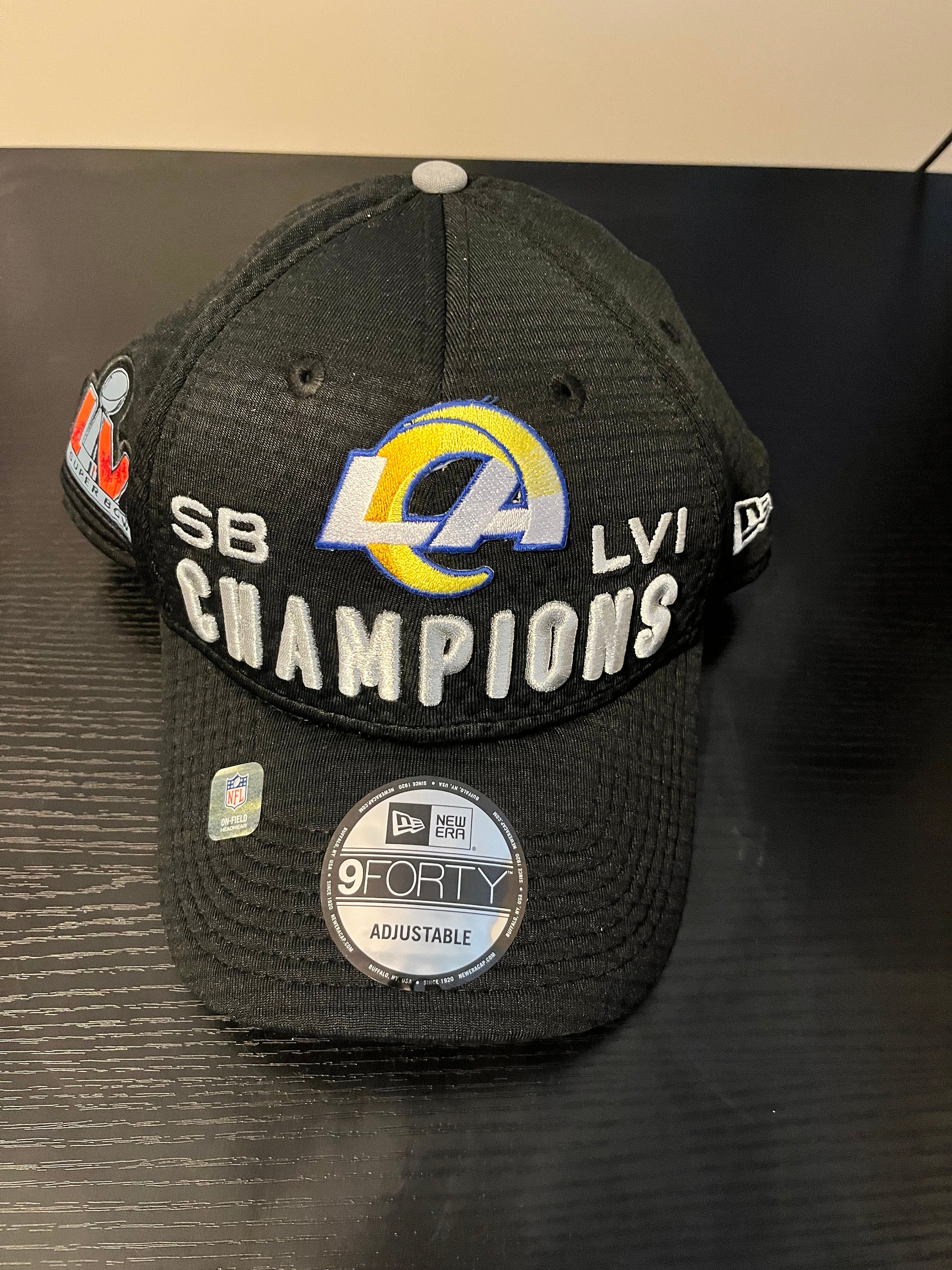 New Era LA Rams Super Bowl LVI Champions 9FORTY Snapback Hat & 2022  Schedule Mag