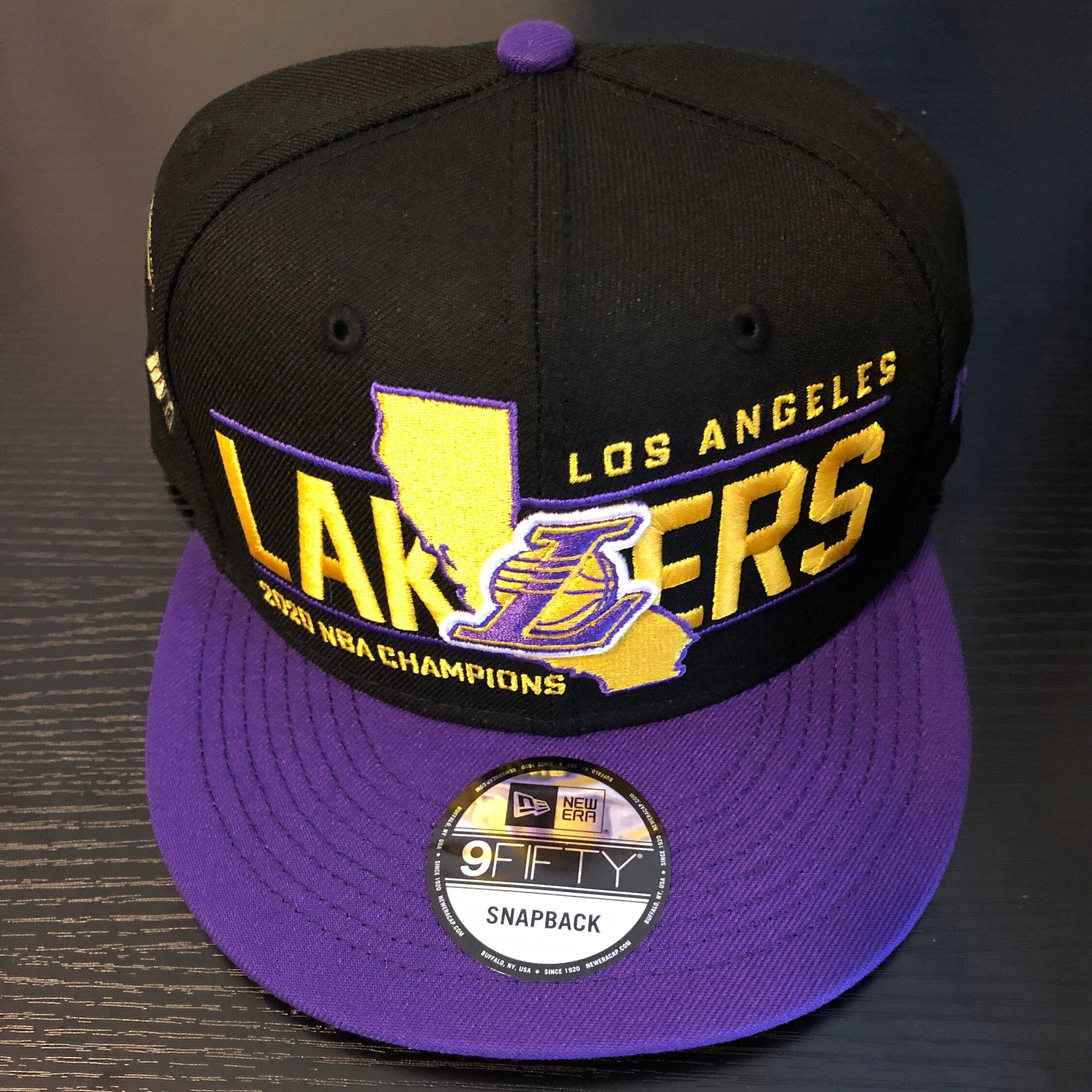 Los Angeles Lakers New Era Mesh Brim Snapback Adjustable Hat - Purple