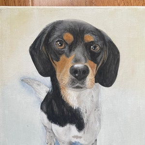 Hand Painted Custom Watercolor Pet Portrait