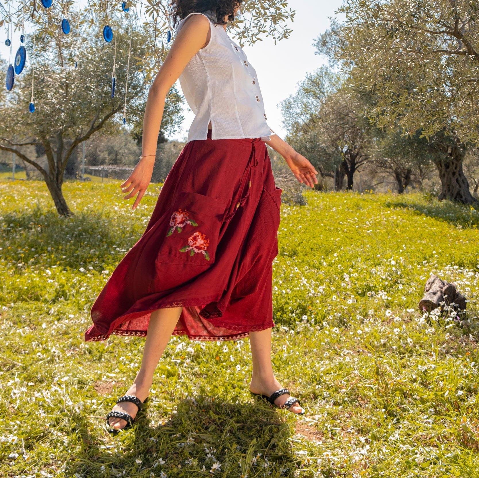 Loose Flowy Skirt Etsy