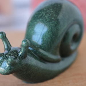 Snail figure, Deep Green