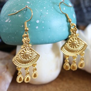 Handmade earrings, boho, dangling