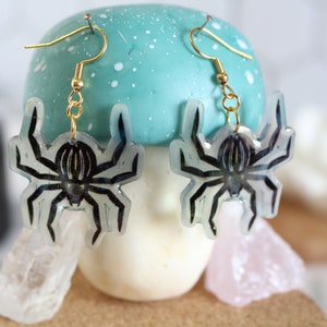 Spider earrings handmade