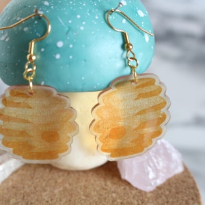 beehive hive bees honey delicate earrings lightweight handmade