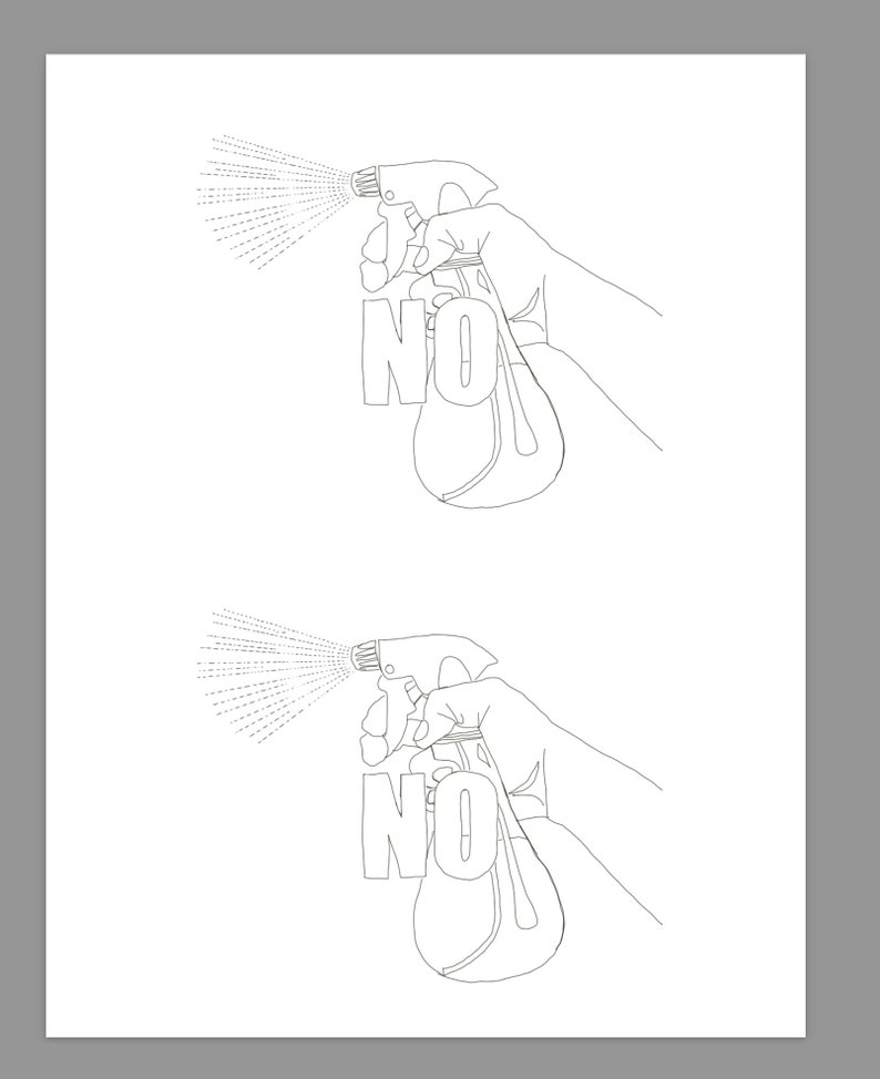 No Spray Bottle Meme Spray the Bad People Away Diy Embroidery Ironon