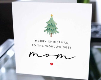 Christmas Card for Mother - Etsy