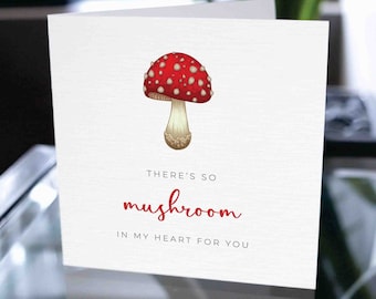 Tarjeta divertida del juego de palabras de hongos, tarjeta de hongos de feliz cumpleaños, tarjeta de cumpleaños, regalo de cumpleaños, tarjeta de agradecimiento para él, tarjeta de agradecimiento para ella