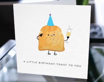 Toaster Birthday Card, Funny Toaster Card - Etsy