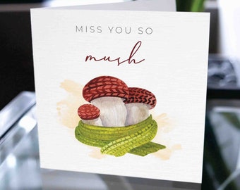 Missing You Card, Leaving Job Card, Congratulazioni per una nuova carta di lavoro, Happy Retirement Card, Retirement Gift, Funny Mushroom Pun Card