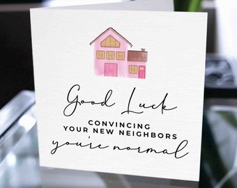 Good Luck With Your New Home Card, Funny New House Card, Hilarious Housewarming Card, Housewarming Gift, New Home Gift, 1st House Gift - View #8