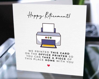 Happy Retirement Card, Retirement Gift, Employee Retirement Card, Coworker Retirement Card, Colleague Retirement Card
