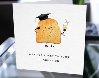 Congratulations On Graduating Card, Encouragement Card, Graduation Card, Achievement Card, Toast to Graduating Card, Happy Graduation Card