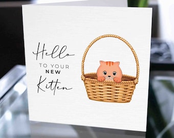 New Kitten Card, Pet Card, Congratulations On Your New Best Friend, New Kitten, Fur Baby, New Pet, Furry Friend, Cat Adoption Card