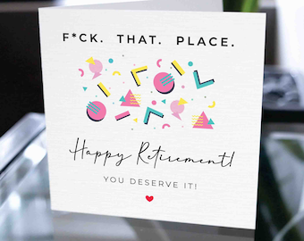 Funny Retirement Card, Retirement Gift, Employee Retirement Card, Coworker Retirement Card, Colleague Retirement Card