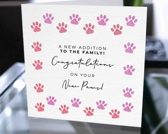 New Pet Card, Pet Card, Congratulations On Your New Best Friend, New Dog, New Cat, Fur Baby, New Pet, Furry Friend, Pet Adoption Card