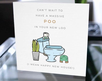 Funny Housewarming Card, Housewarming Gift, Congratulations On Your New Home, Congratulations On Your New House, Funny New Home Card