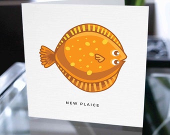 Funny Housewarming Card, Funny Fish Housewarming Gift, Congratulations On Your New Home, Congratulations On Your New House, New Home Card