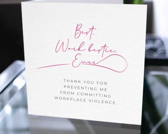 Collega Bedankkaart, Bedankkaart voor baas, Leider Waarderingskaart, Chief Bedankkaart, Boss Gift, Leader Gift, Chief Gift