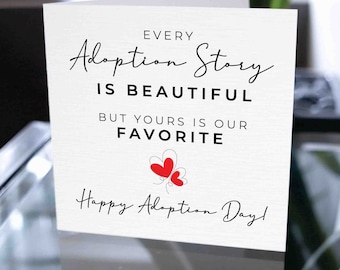Happy Gotcha Day, Adoption Day Card, Custom Adoption Card,Adoption Story Card, Foster Child, Foster Parents, Adoption Anniversary