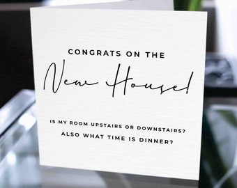 Funny Housewarming Card, Housewarming Gift, Congratulations On Your New Home, Congratulations On Your New House, Funny New Home Card