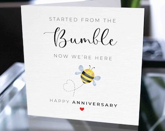 Funny Pun Anniversary Card, Happy Anniversary Card, Anniversary Gift, Card For Boyfriend, Card For Girlfriend, Anniversary Bee Card