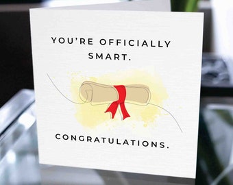 Congratulazioni divertenti per la carta di laurea, carta di incoraggiamento, carta di laurea, carta di successo, regalo di laurea, carta di laurea felice