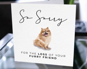 Dog Loss Card, Dog Sympathy Card, Rainbow Bridge Card, Pet Loss Card, Pet Memorial Card, Dog Bereavement Card, Pet Bereavement Card