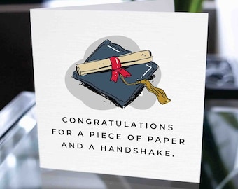 Congratulazioni divertenti per la carta di laurea, carta di incoraggiamento, carta di laurea, carta di successo, regalo di laurea, carta di laurea felice