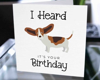 Tarjeta de cumpleaños para perro, tarjeta de cumpleaños de juego de palabras divertido, tarjeta de cumpleaños de perro, cumpleaños de perro, cumpleaños de perro divertido, regalo de cumpleaños de perro