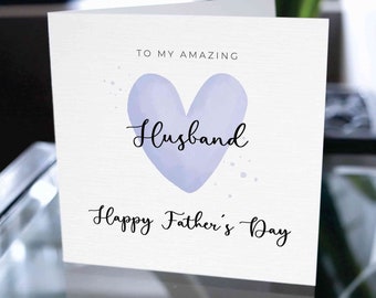 Happy Father's Day Card, Father's Day Card For Husband, Cute Father's Day Card For Husband, Card For Husband, Gift For Husband, For Husband