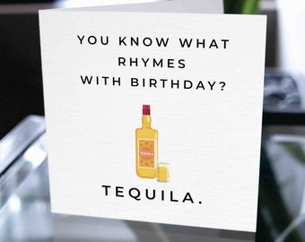 Birthday Card For Boyfriend, Tequila Birthday Card for Boyfriend, Birthday Card For Him, Birthday Gift For Him, Anniversary Gift For Him