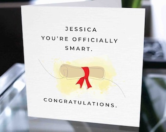 Custom Congratulations On Graduating Card, Encouragement Card, Graduation Card, Achievement Card, Happy Graduation Card For Son or Boyfriend
