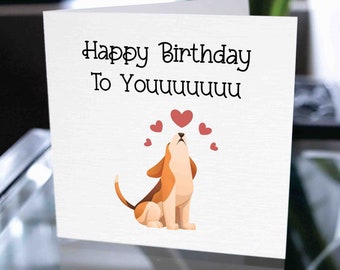 Tarjeta de cumpleaños del perro, tarjeta de cumpleaños divertida del juego de palabras, tarjeta de cumpleaños del perro, cumpleaños divertido, tarjeta de cumpleaños divertida, regalo de cumpleaños
