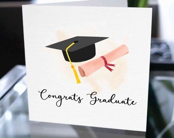 Graduation Card, Graduation Card Gift, Cute Graduation Card, Greeting Card for Graduation, Gift Card, Congratulations For Graduating Card